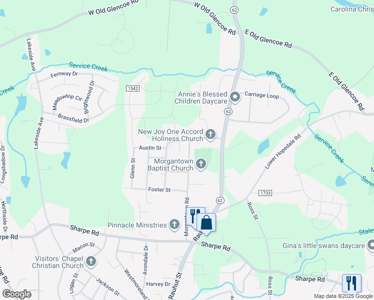 map of restaurants, bars, coffee shops, grocery stores, and more near 158 Hazel Drive in Burlington