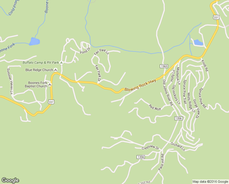 map of restaurants, bars, coffee shops, grocery stores, and more near Blowing Rock Highway in Blowing Rock