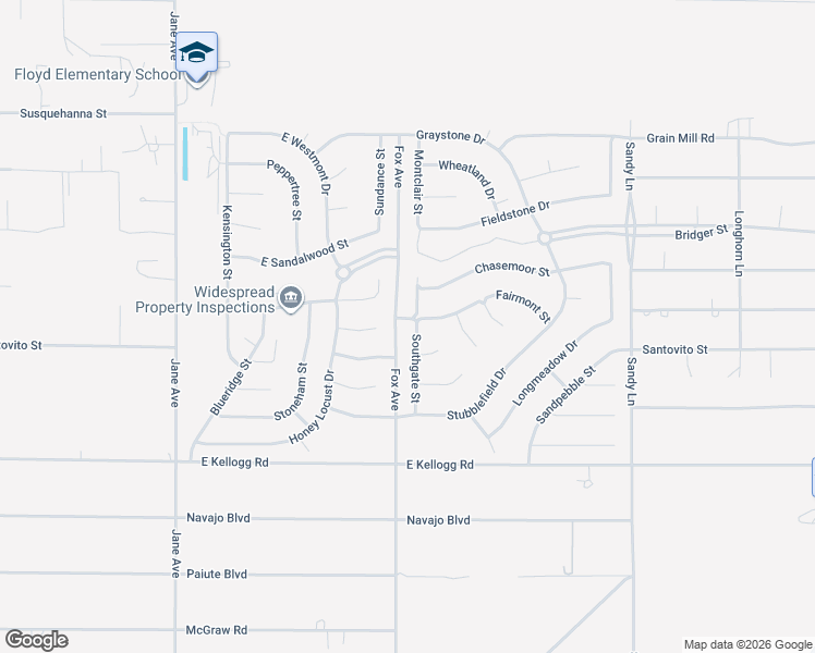 map of restaurants, bars, coffee shops, grocery stores, and more near 6650 Southgate Street in Pahrump