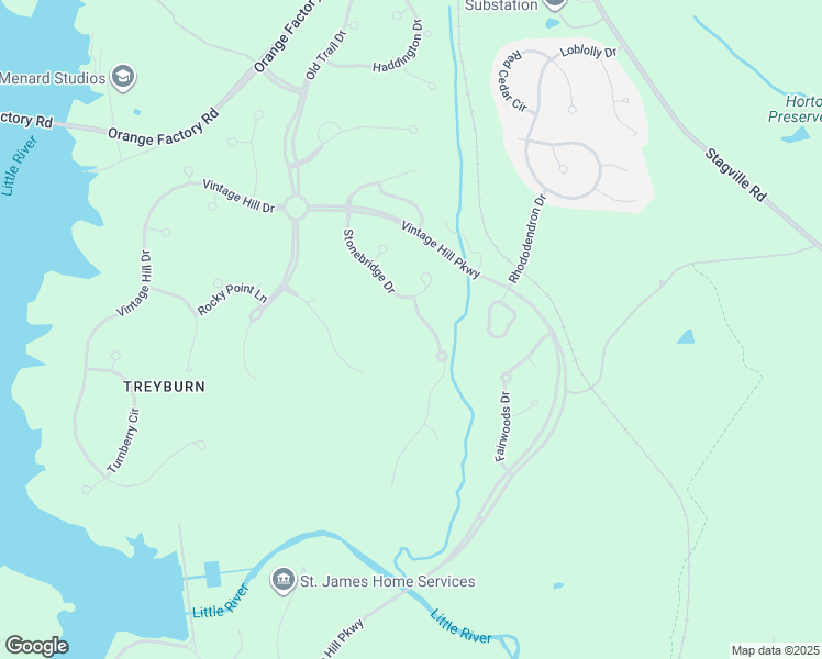 map of restaurants, bars, coffee shops, grocery stores, and more near 104 Tennwood Court in Durham