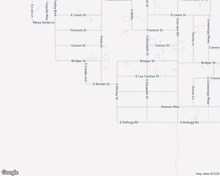 map of restaurants, bars, coffee shops, grocery stores, and more near 1461 East Bowler Drive in Pahrump