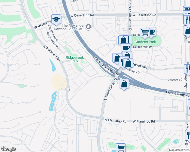 map of restaurants, bars, coffee shops, grocery stores, and more near 10927 Moonbeam Glow Lane in Las Vegas