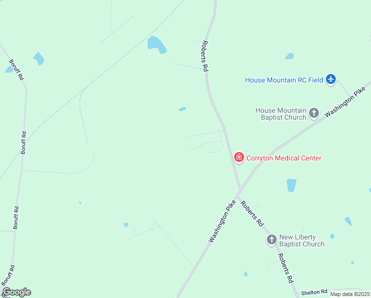 map of restaurants, bars, coffee shops, grocery stores, and more near 8401 Reality Lane in Corryton