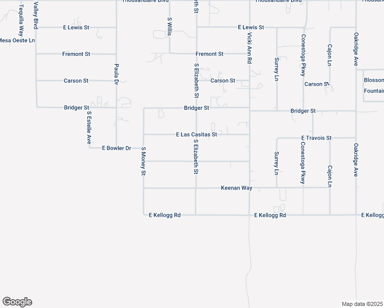 map of restaurants, bars, coffee shops, grocery stores, and more near 6750 South Elizabeth Street in Pahrump
