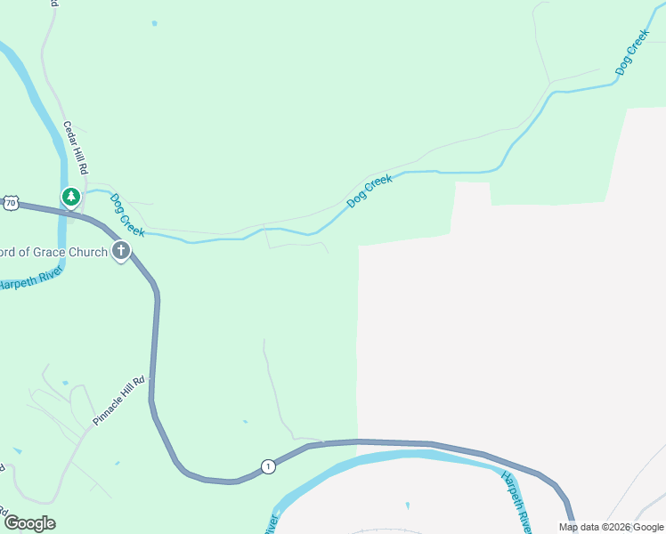 map of restaurants, bars, coffee shops, grocery stores, and more near 1180 Dog Creek Road in Kingston Springs