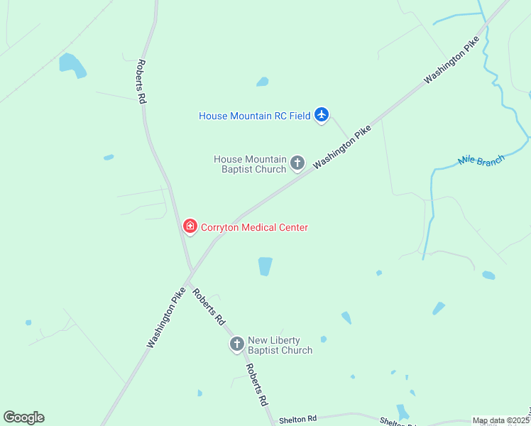 map of restaurants, bars, coffee shops, grocery stores, and more near 8608 Washington Pike in Corryton
