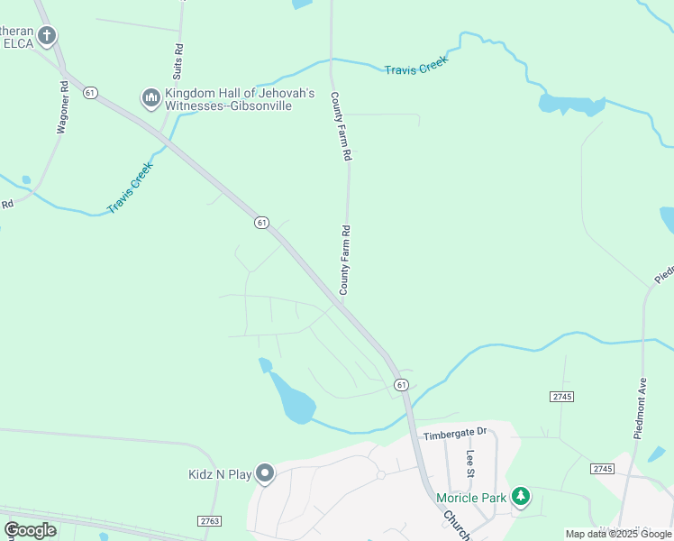 map of restaurants, bars, coffee shops, grocery stores, and more near 3011 County Farm Road in Gibsonville