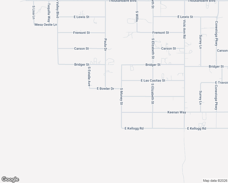 map of restaurants, bars, coffee shops, grocery stores, and more near 1461 East Bowler Drive in Pahrump