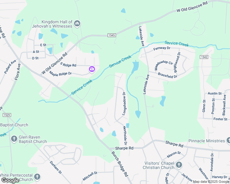 map of restaurants, bars, coffee shops, grocery stores, and more near 1884 Northside Drive in Burlington