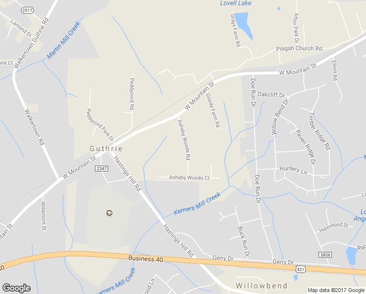 map of restaurants, bars, coffee shops, grocery stores, and more near 654 Asheby Woods Road in Kernersville