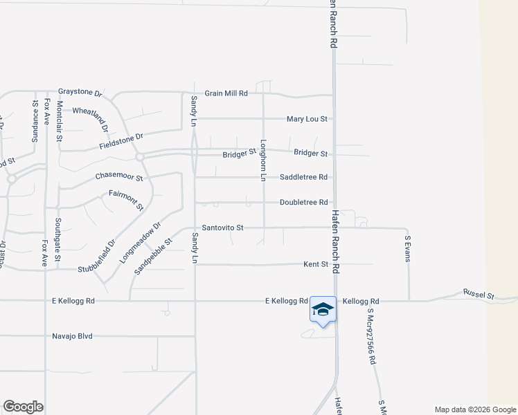 map of restaurants, bars, coffee shops, grocery stores, and more near 5721 Doubletree Road in Pahrump