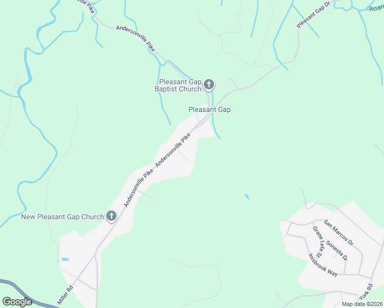 map of restaurants, bars, coffee shops, grocery stores, and more near 9132 Andersonville Pike in Powell