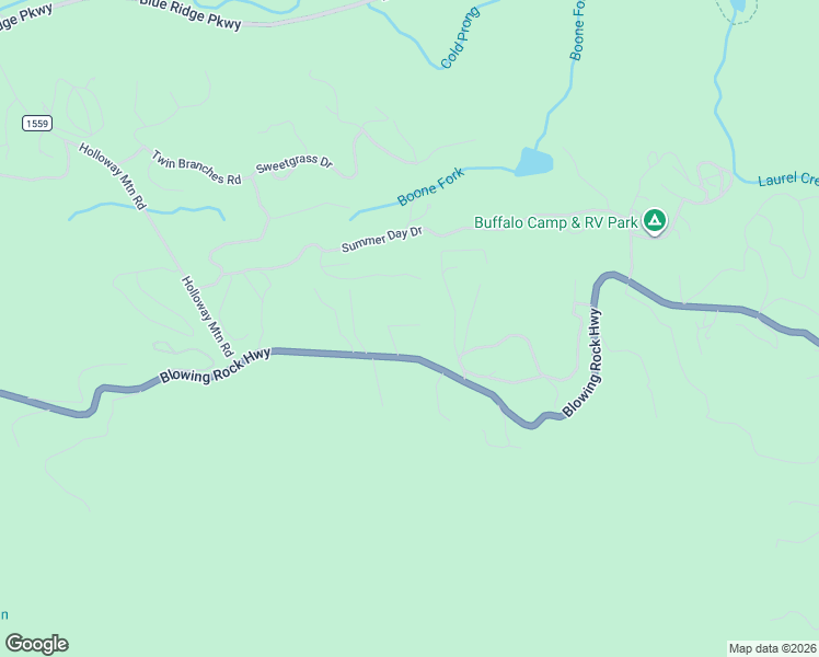 map of restaurants, bars, coffee shops, grocery stores, and more near 218 Countryside Lane in Blowing Rock