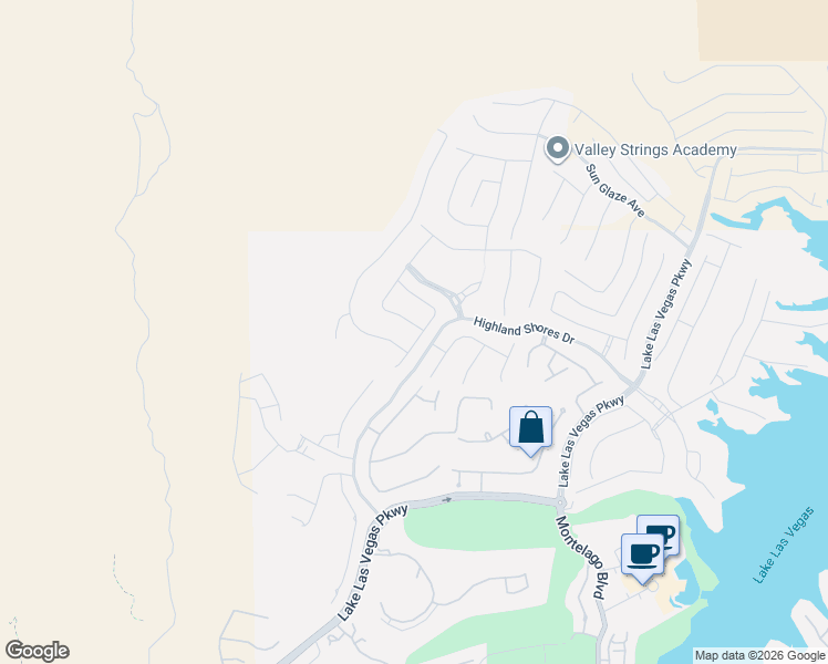map of restaurants, bars, coffee shops, grocery stores, and more near 66 Sun Lily Lane in Henderson