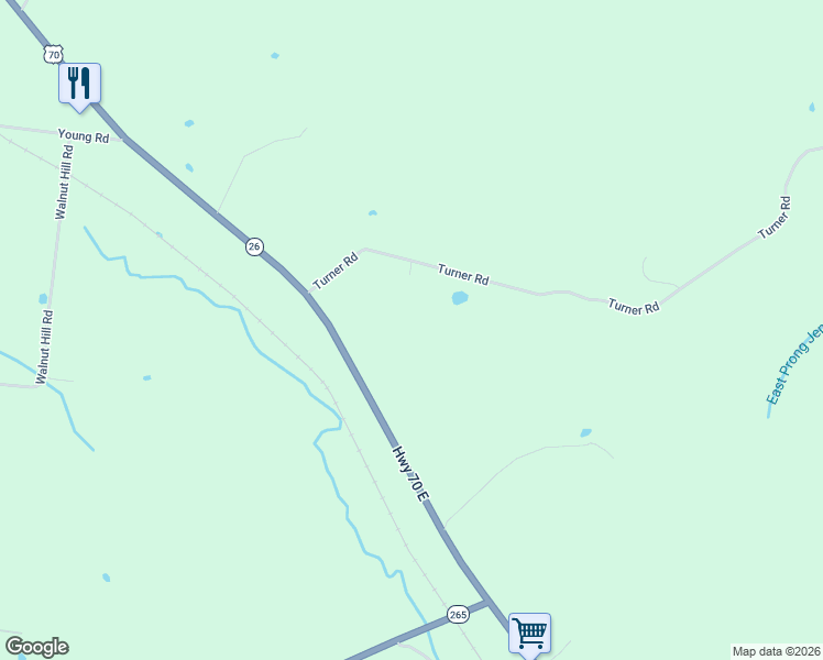 map of restaurants, bars, coffee shops, grocery stores, and more near 197 Turner Road in Watertown