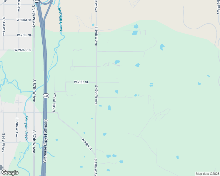 map of restaurants, bars, coffee shops, grocery stores, and more near 4818 West 28th Street in Tulsa