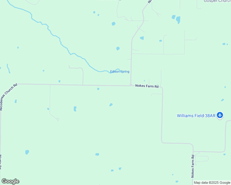map of restaurants, bars, coffee shops, grocery stores, and more near 20135 Nicodemus Church Road in Siloam Springs