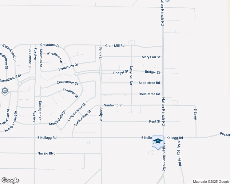 map of restaurants, bars, coffee shops, grocery stores, and more near 5600 Doubletree Road in Pahrump
