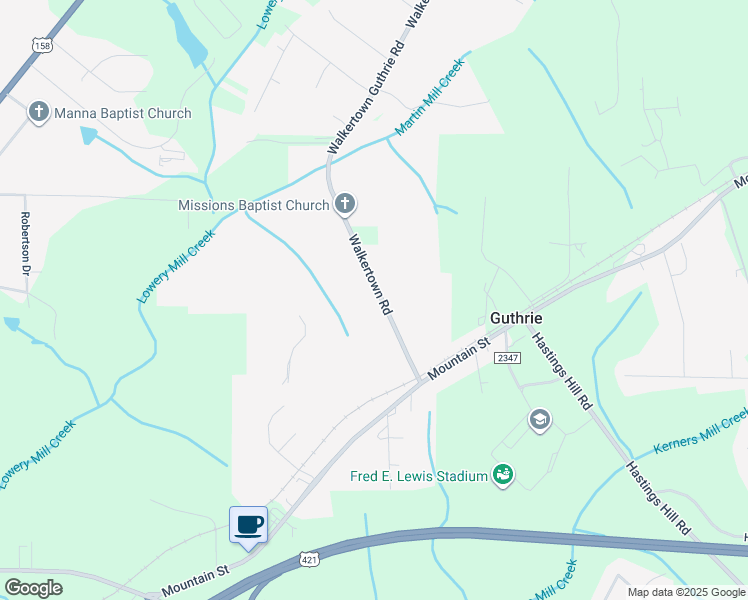 map of restaurants, bars, coffee shops, grocery stores, and more near 340 Walkertown Guthrie Road in Winston-Salem