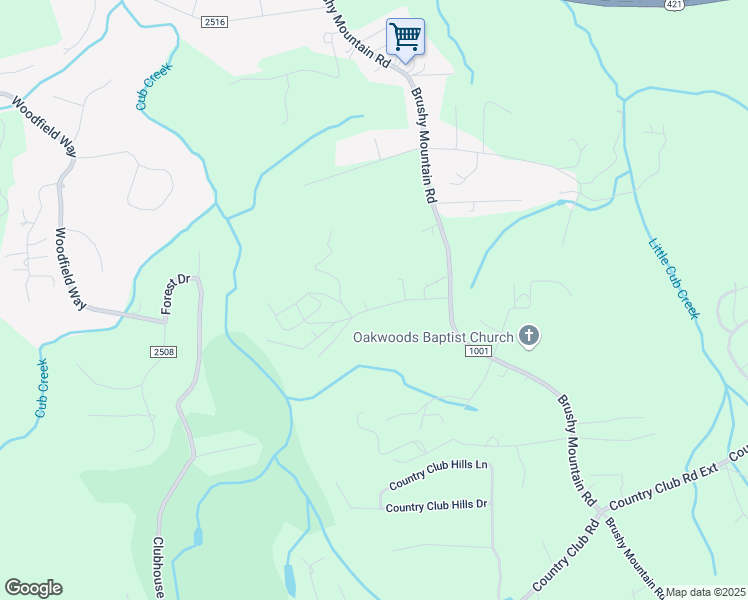 map of restaurants, bars, coffee shops, grocery stores, and more near 121 Jessie Reins Road in Wilkesboro