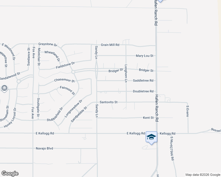 map of restaurants, bars, coffee shops, grocery stores, and more near 5641 Doubletree Road in Pahrump