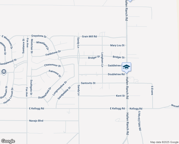 map of restaurants, bars, coffee shops, grocery stores, and more near 5600 Doubletree Road in Pahrump