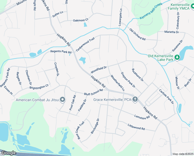 map of restaurants, bars, coffee shops, grocery stores, and more near 6001 Ashley Park Drive in Kernersville