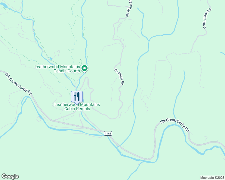 map of restaurants, bars, coffee shops, grocery stores, and more near Granny's Ridge Road in Wilkes County