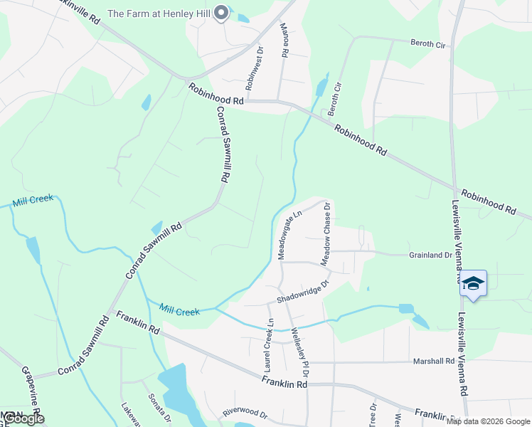 map of restaurants, bars, coffee shops, grocery stores, and more near 1511 Runabout Road in Pfafftown