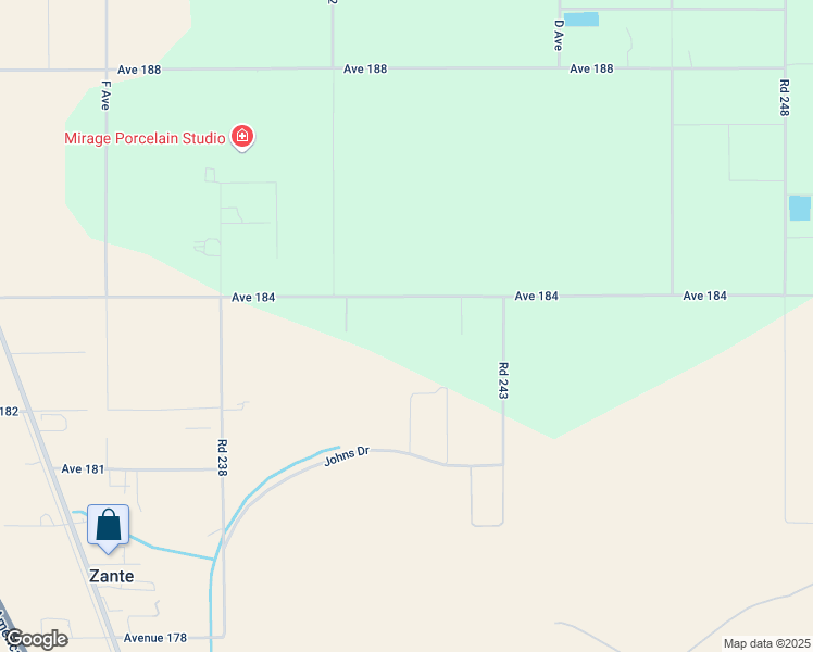 map of restaurants, bars, coffee shops, grocery stores, and more near 24081 Johns Drive in Porterville