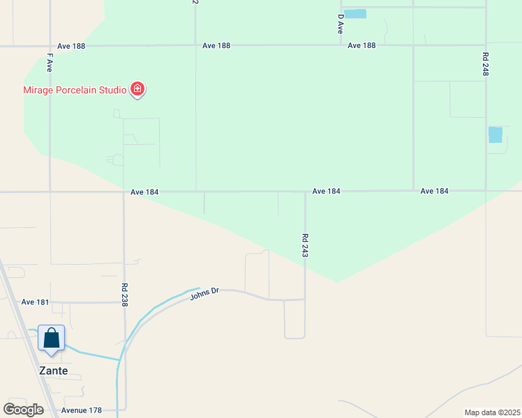 map of restaurants, bars, coffee shops, grocery stores, and more near 24081 Johns Drive in Porterville