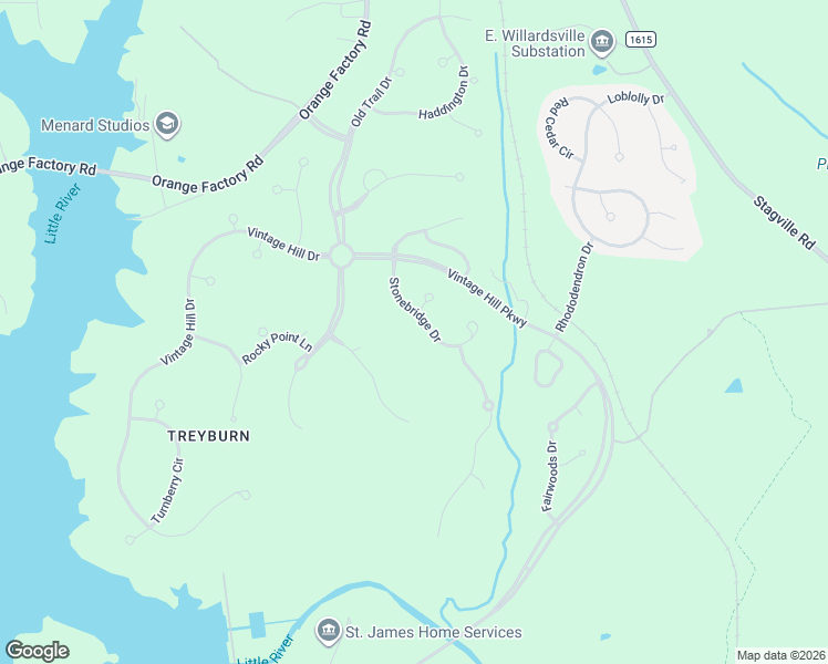map of restaurants, bars, coffee shops, grocery stores, and more near 1112 Stonebridge Drive in Durham