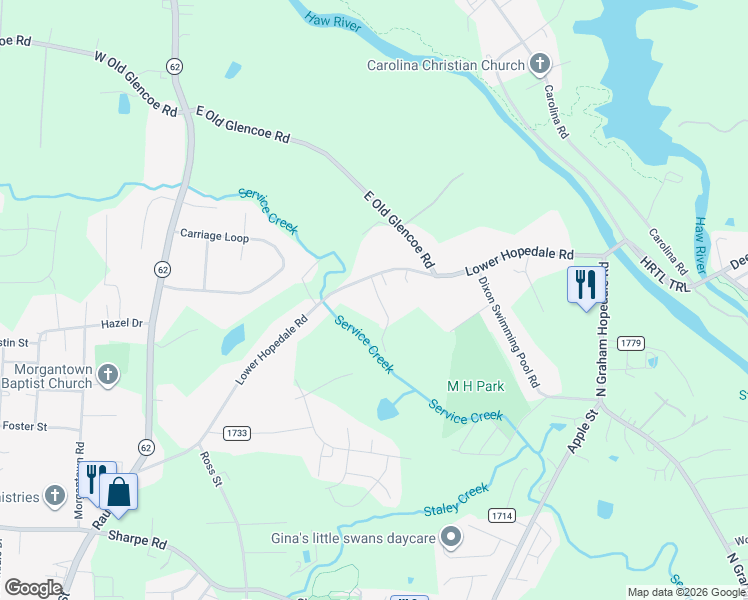 map of restaurants, bars, coffee shops, grocery stores, and more near 1458 Cross Country Lane in Burlington