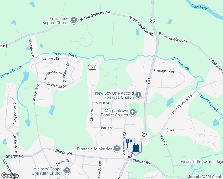 map of restaurants, bars, coffee shops, grocery stores, and more near 1836 Goldfinch Trail in Burlington