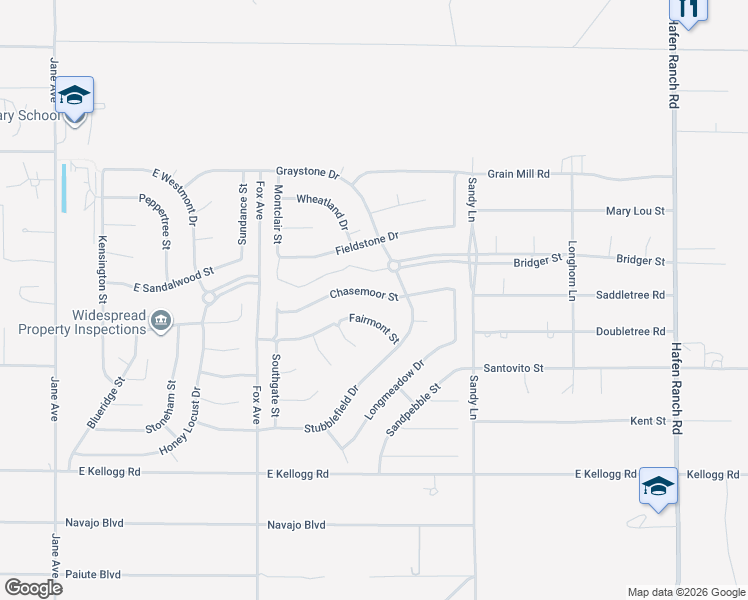 map of restaurants, bars, coffee shops, grocery stores, and more near 5231 Chasemoor Street in Pahrump