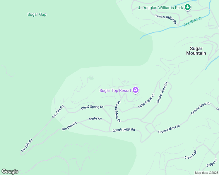 map of restaurants, bars, coffee shops, grocery stores, and more near 299 Woodhaven Drive in Sugar Mountain