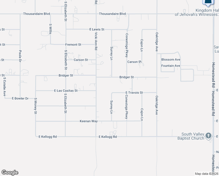 map of restaurants, bars, coffee shops, grocery stores, and more near 2130 East Travois Street in Pahrump