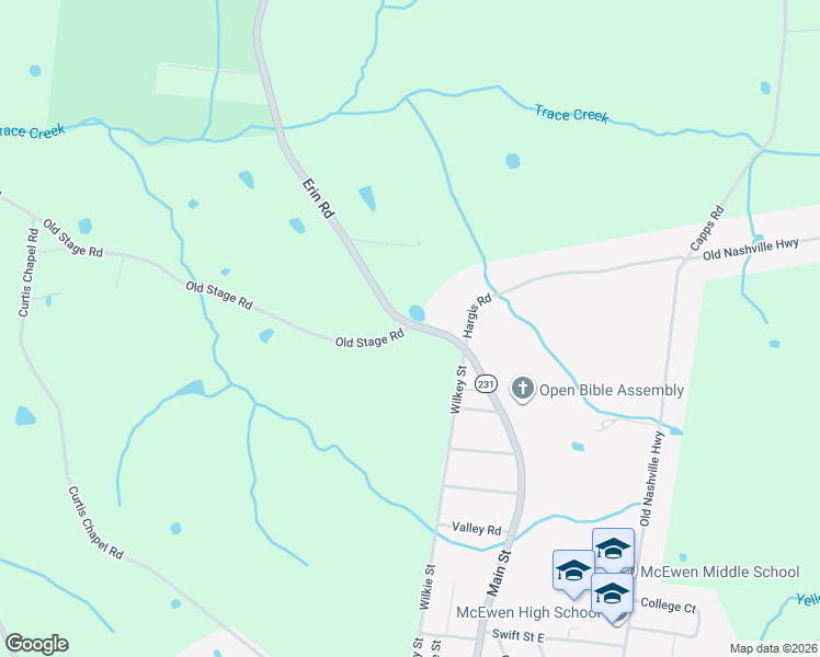 map of restaurants, bars, coffee shops, grocery stores, and more near 805 Wilkie Street in McEwen