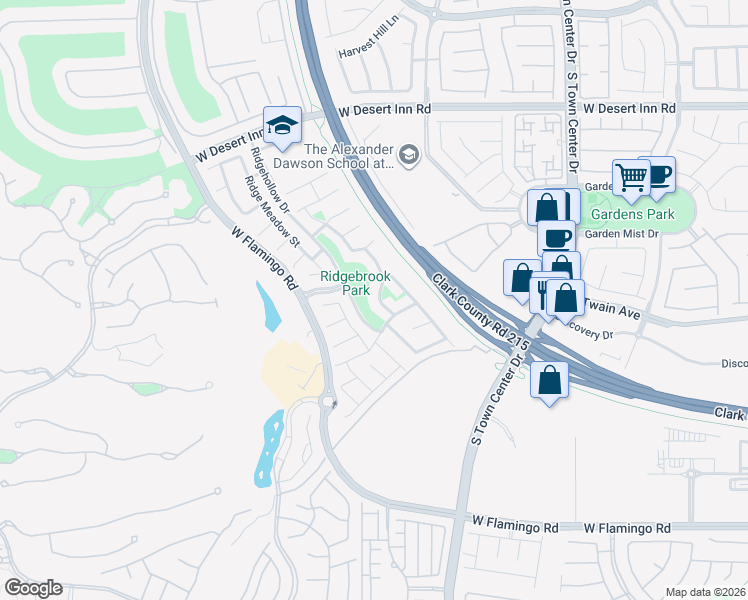 map of restaurants, bars, coffee shops, grocery stores, and more near 3649 Australian Cloud Drive in Las Vegas