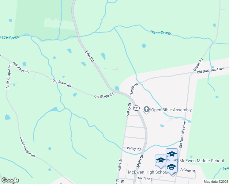 map of restaurants, bars, coffee shops, grocery stores, and more near 805 Wilkie Street in McEwen