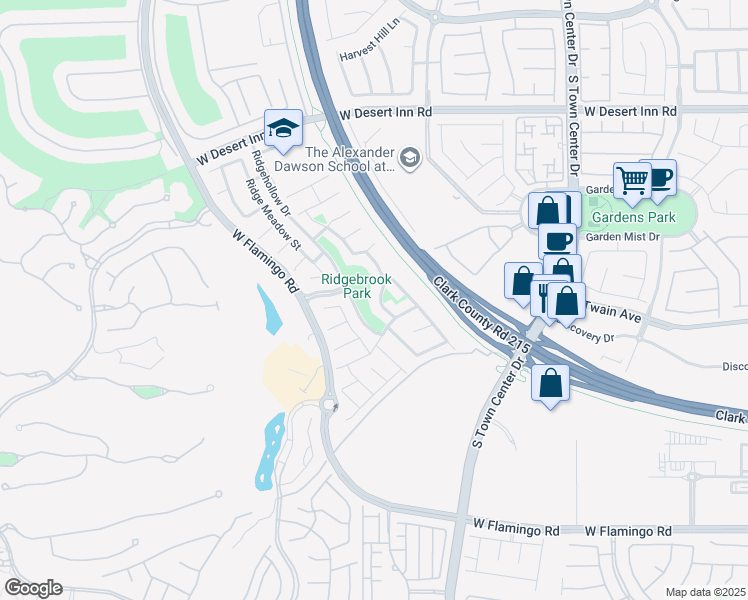 map of restaurants, bars, coffee shops, grocery stores, and more near 3649 Australian Cloud Drive in Las Vegas