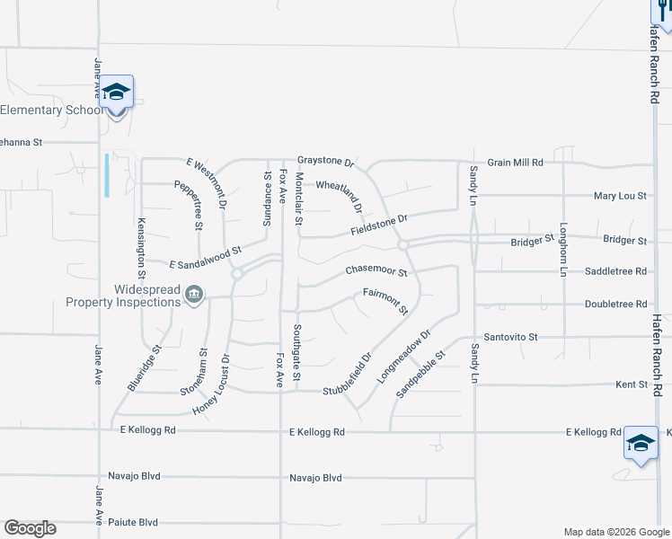 map of restaurants, bars, coffee shops, grocery stores, and more near 5120 Chasemoor Street in Pahrump