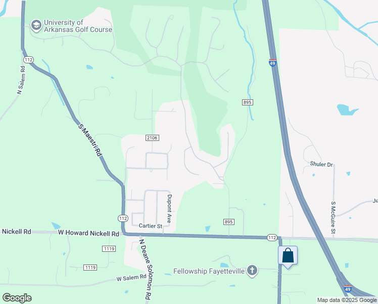 map of restaurants, bars, coffee shops, grocery stores, and more near 4556 Clear Creek Boulevard in Fayetteville
