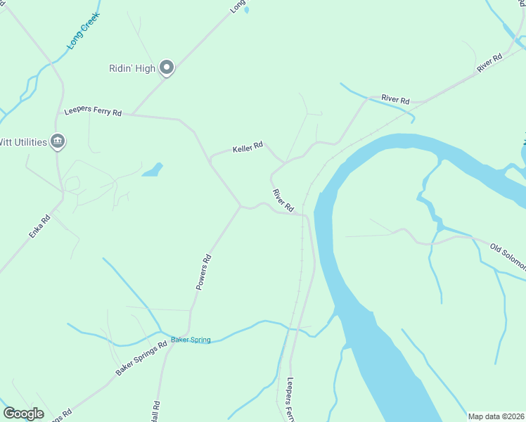 map of restaurants, bars, coffee shops, grocery stores, and more near 5972 Leepers Ferry Rd in White Pine