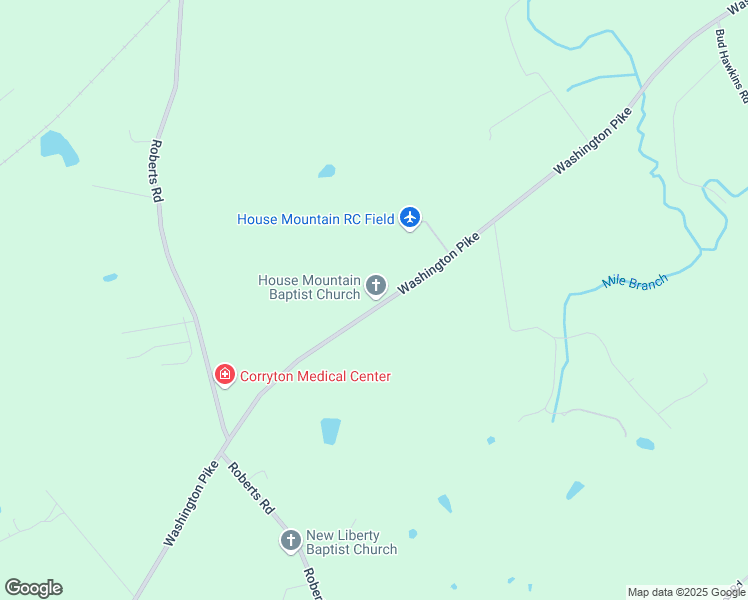 map of restaurants, bars, coffee shops, grocery stores, and more near 8621 Washington Pike in Corryton
