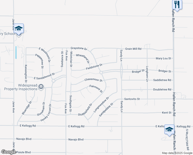 map of restaurants, bars, coffee shops, grocery stores, and more near 5220 Chasemoor Street in Pahrump