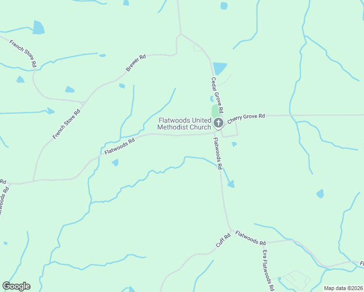 map of restaurants, bars, coffee shops, grocery stores, and more near 6205 Flatwoods Rd in Camden
