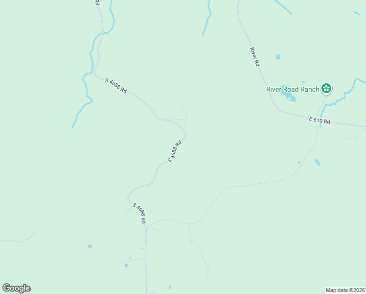 map of restaurants, bars, coffee shops, grocery stores, and more near 61551 South 4688 Road in Colcord