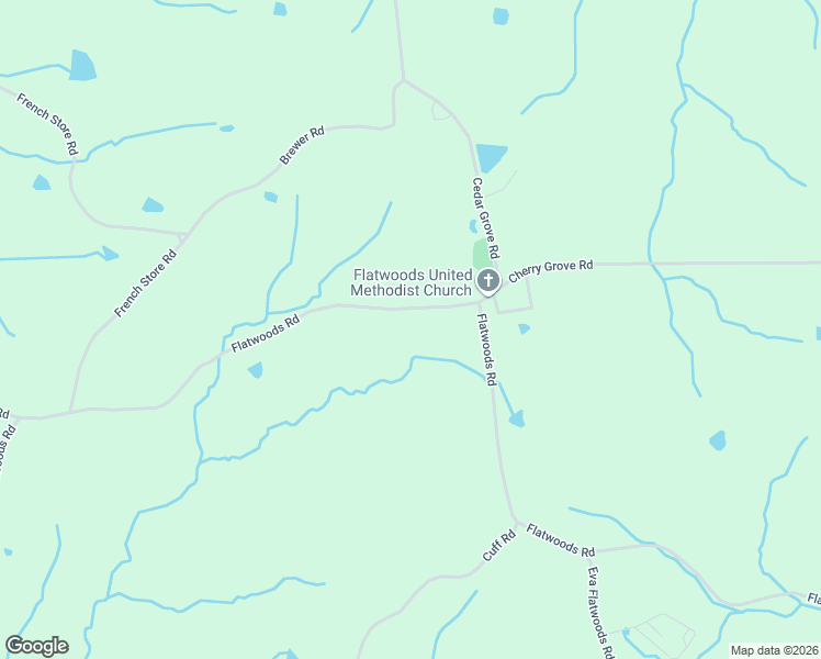 map of restaurants, bars, coffee shops, grocery stores, and more near 6205 Flatwoods Road in Camden