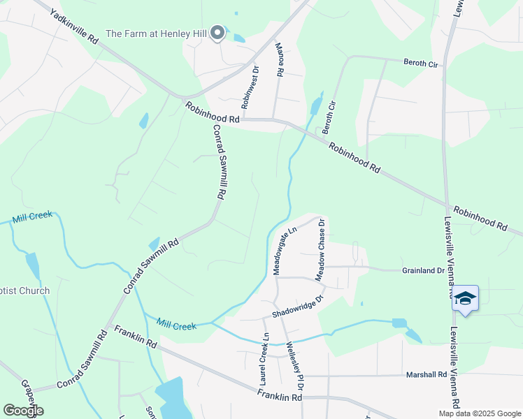 map of restaurants, bars, coffee shops, grocery stores, and more near 1523 Runabout Road in Pfafftown